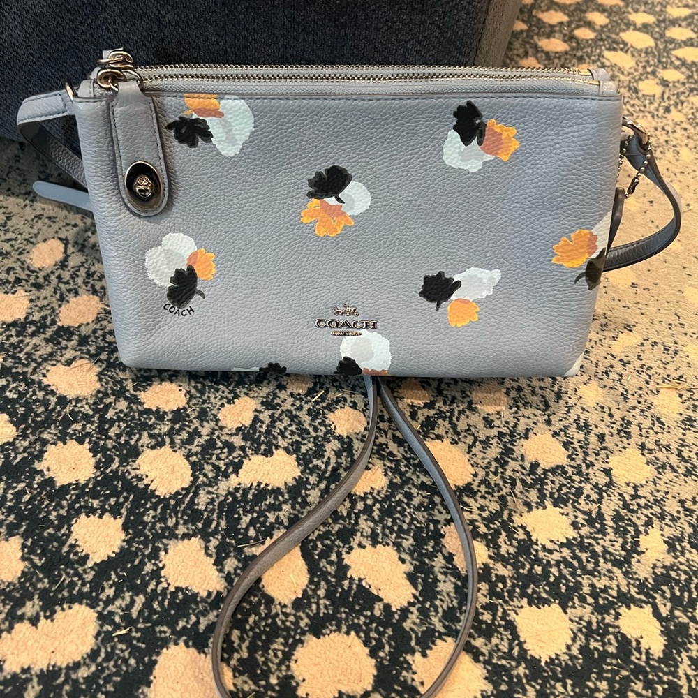 Coach CROSBY CROSSBODY IN FLORAL PRINT PEBBLE LEATHER